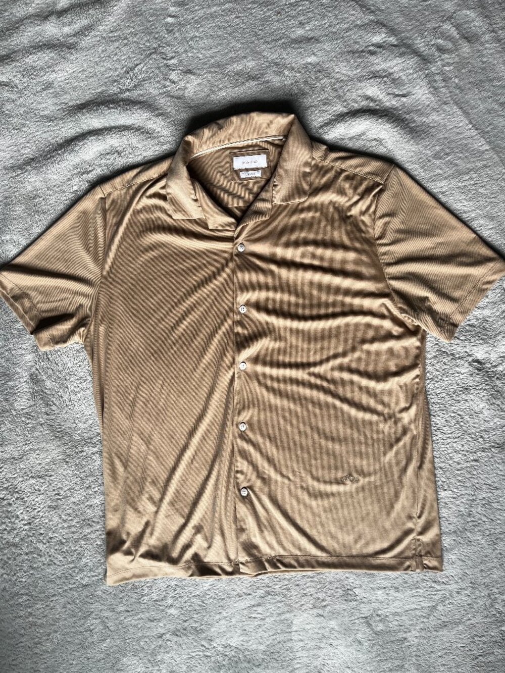 Porter & Ash Short Sleeve Button-Up Shirt XL NEW NO TAGS Modal Blend